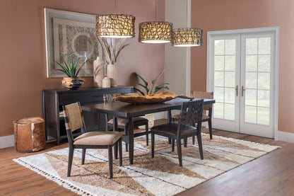 Koko - Chenille Upholstered Dining Chair (Set of 2) - Porcini And Minx