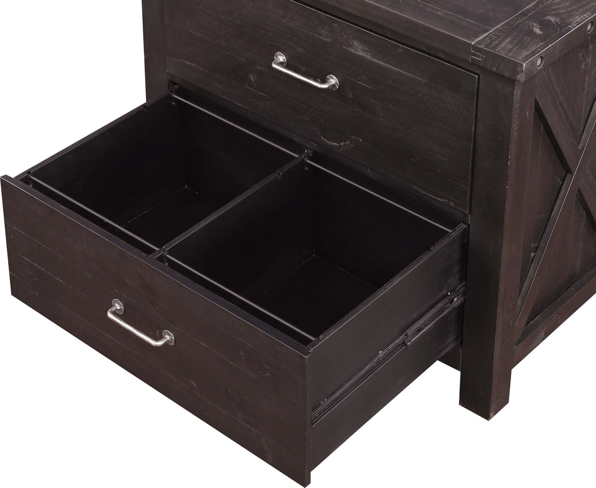 Yosemite - Solid Wood Lateral File Cabinet - Cafe