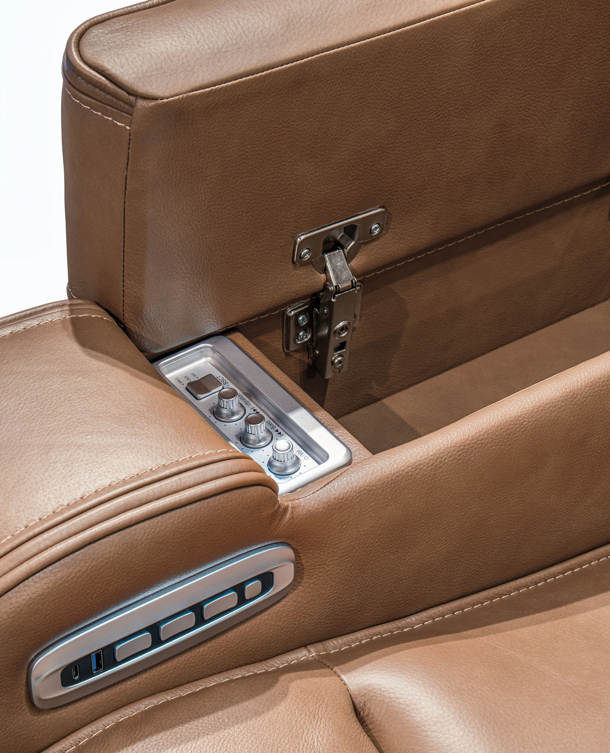 Knightington - Power Reclining Loveseat With Audio Seating