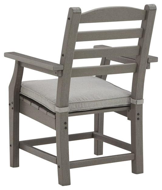 Visola - Arm Chair With Cushion (Set of 2) - Gray