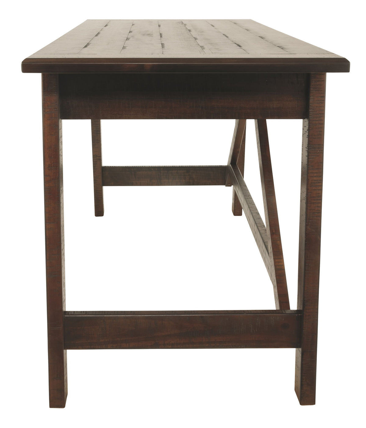 Baldridge - Home Office Large Leg Desk - Rustic Brown