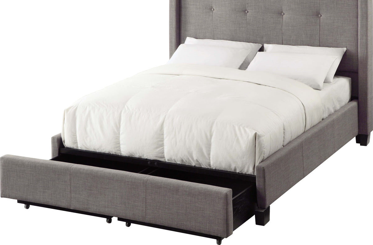 Geneva Madeleine - Wingback Platform Storage Bed