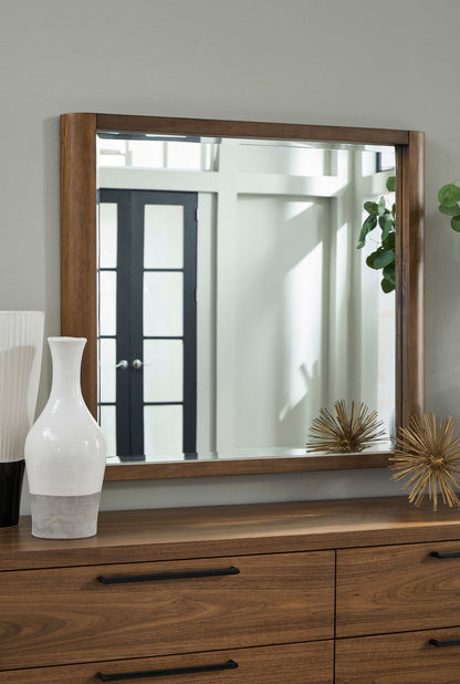 Totes - Beveled Glass Wall Or Dresser Mirror - English Walnut