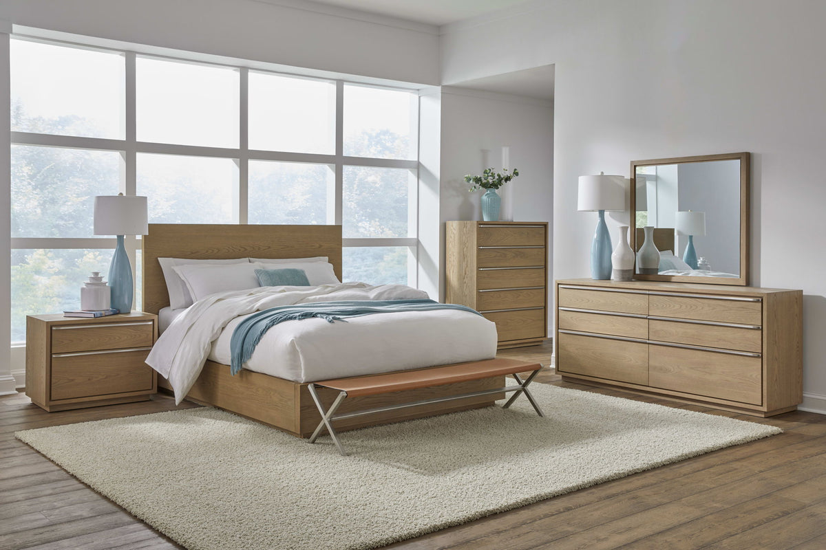 One - Coastal Modern Six Drawer Dresser - Bisque