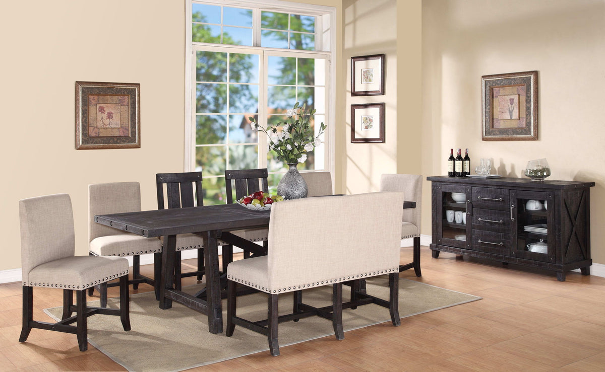 Yosemite - Solid Wood Rectangular Extension Table - Cafe