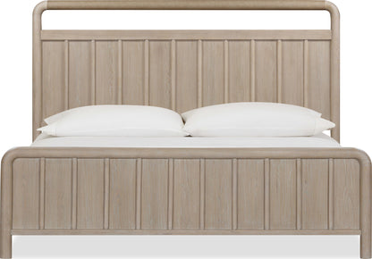 Camden - Shiplap Oak Wood Platform Bed