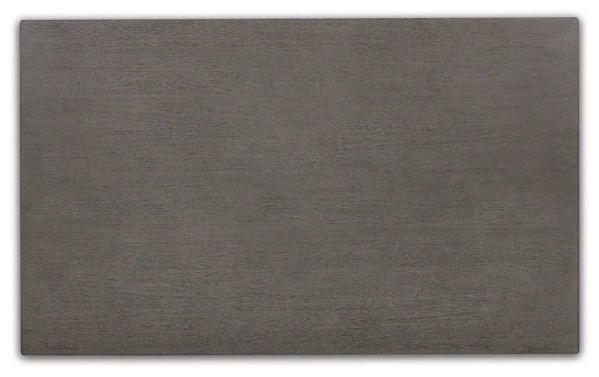 Caitbrook - Rect Drm Counter Table Set (Set of 7) - Gray