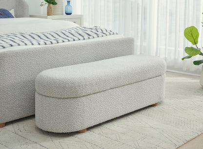 Virgil Kiki - Upholstered Hinged Storage Bench