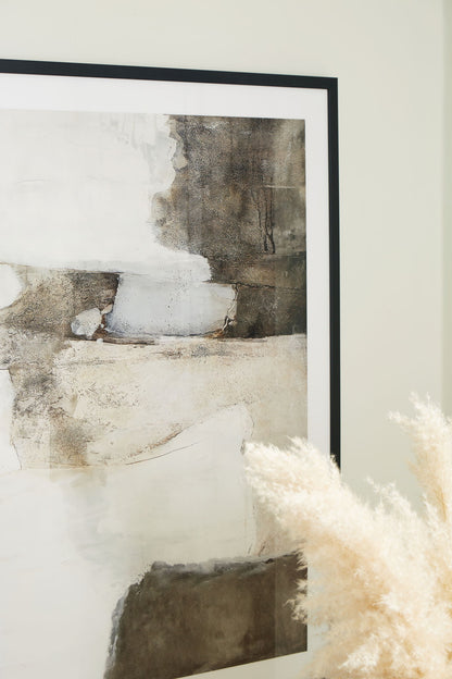 Aldricton - Wall Art - Brown / White