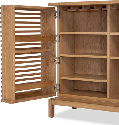 Tanner - Bar Cabinet - Flaxen