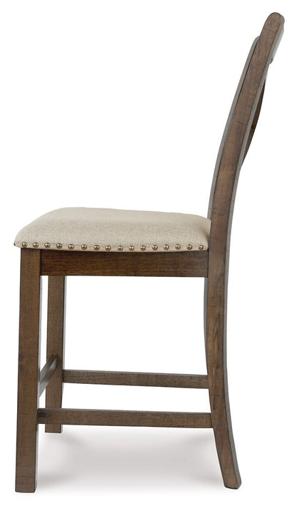 Moriville - Upholstered Barstool (Set of 2) - Beige