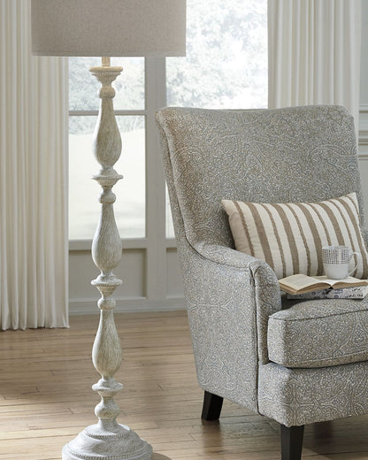Bernadate - Poly Floor Lamp - Whitewash