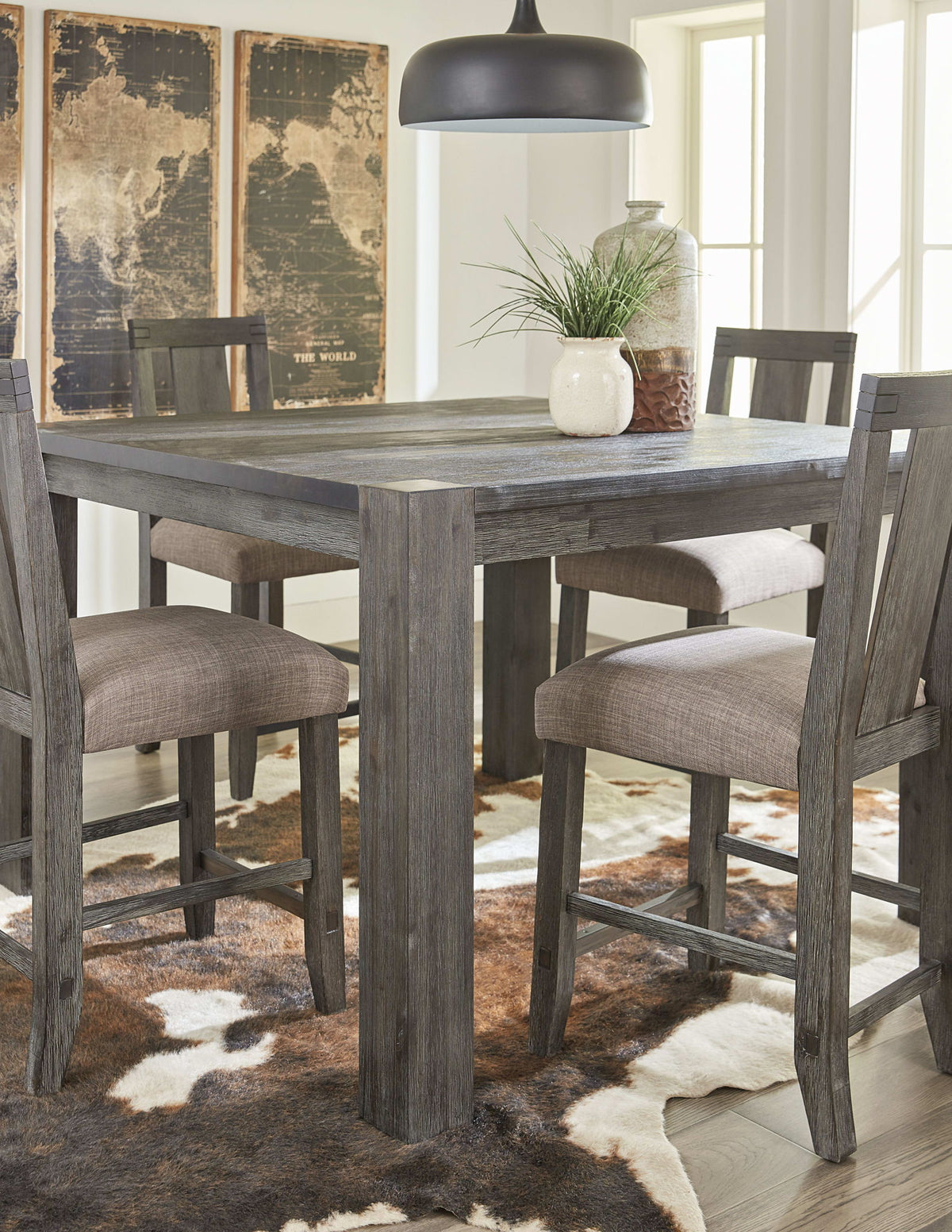 Meadow - Solid Wood Square Counter Table