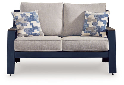East Beach - Loveseat With Cushion - Blue