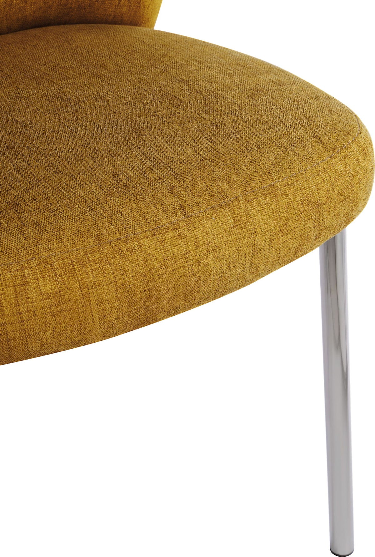 Fomo - Chenille Upholstered Stainless Steel Base Dining Chair (Set of 2)