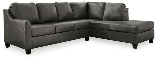Valderno - 2-Piece Sectional With Raf Corner Chaise - Fog