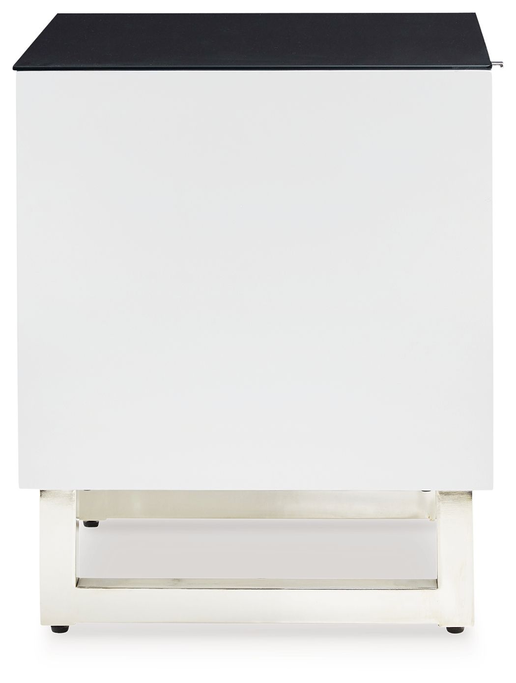Gardoni - Rectangular End Table - White / Black