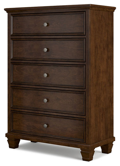 Danabrin - Five Drawer Chest - Brown