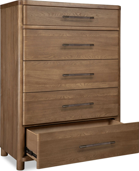 Hollis - 5 Drawer Chest - Cabin Glow