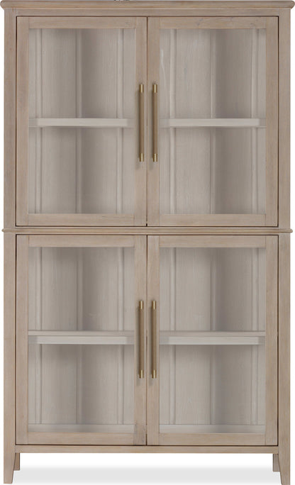 Camden - Four Door Shiplap Curio - Chai