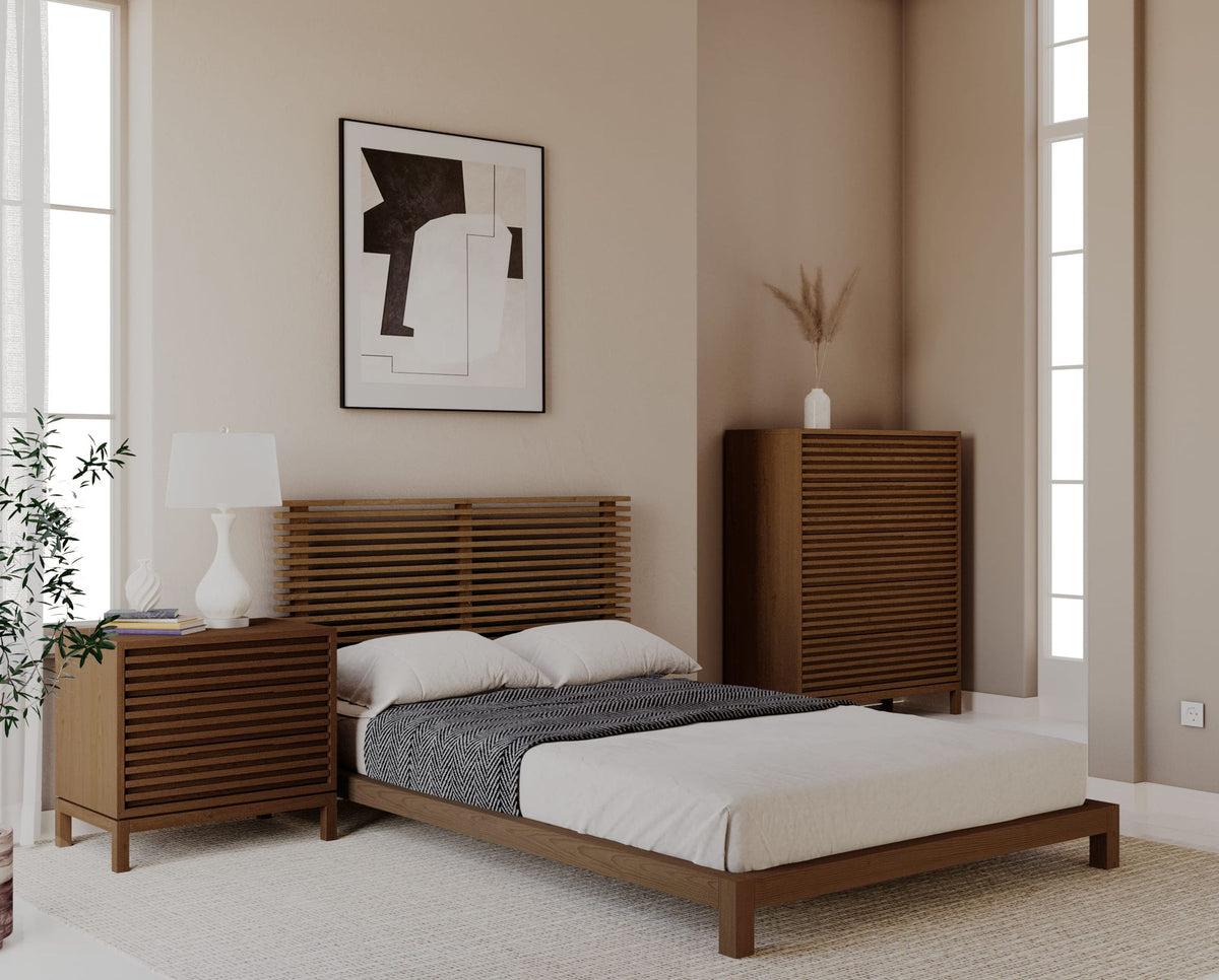 Tanner - Solid Ash Platform Bed