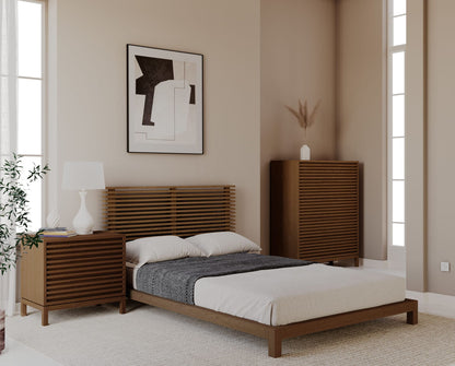 Tanner - Solid Ash Platform Bed