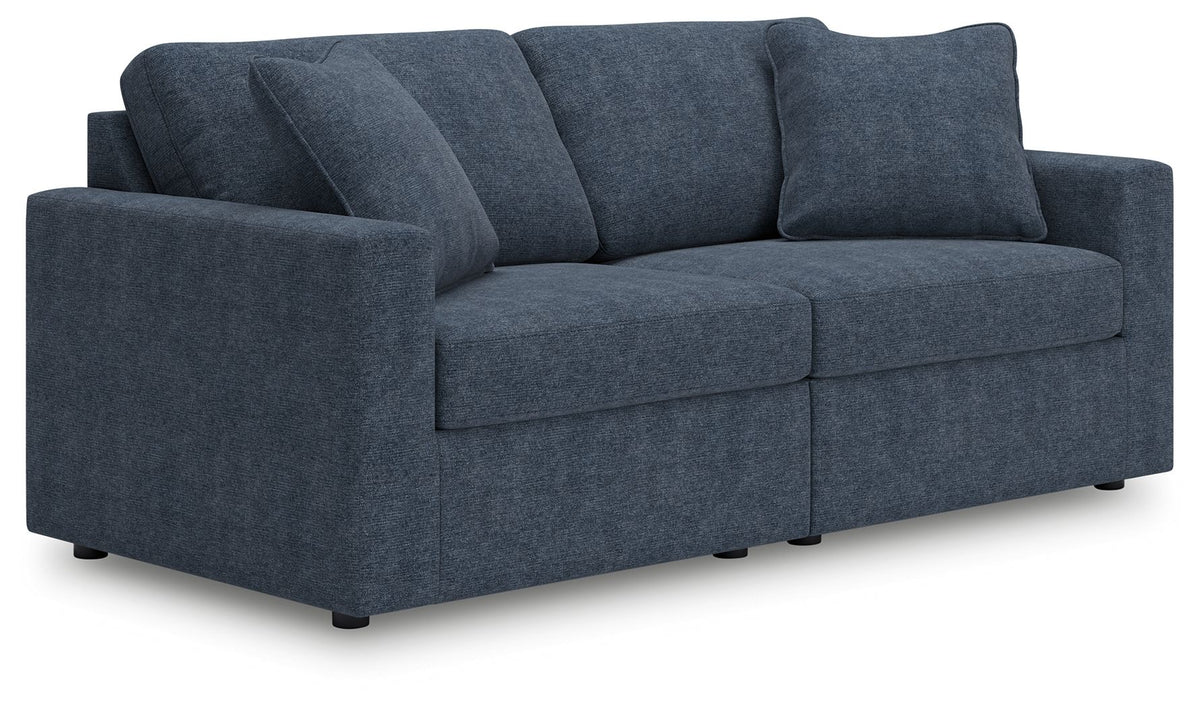 Modmax - 2-Piece Sectional Loveseat - Fabric - Ink