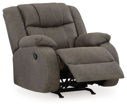 First Base - Rocker Recliner - Gunmetal