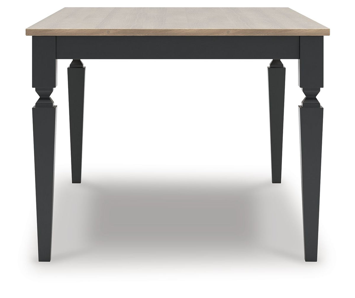 Brenkerton - Rectangular Dining Room Table - Grayish Brown / Black