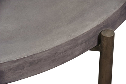 Lyon - Round Concrete And Metal Table