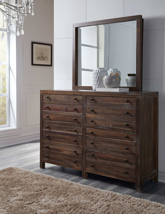 Townsend - Eight Drawer Solid Wood Dresser - Java (2024)