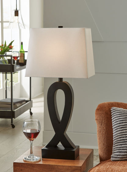 Markellton - Poly Table Lamp (Set of 2) - Black