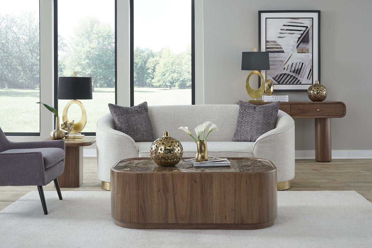 Juba - Walnut End Table - Mongoose