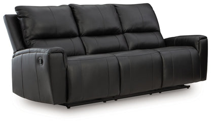 Glossmore - Reclining Sofa - Black