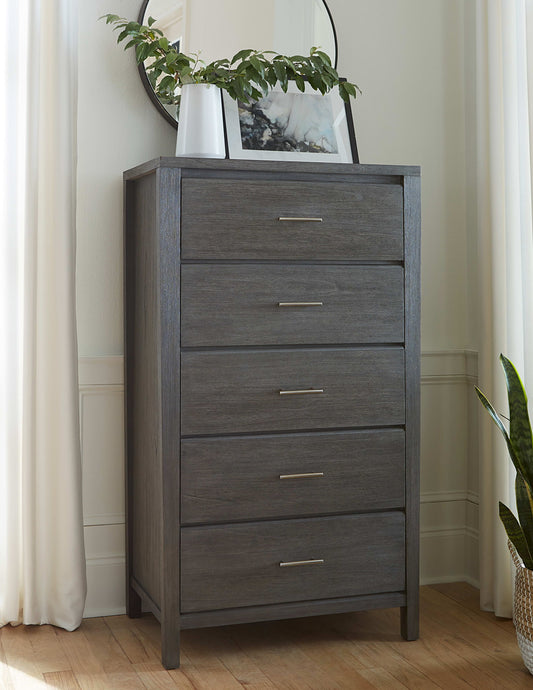 Nevis Riva - Five Drawer Chest - Sharkskin (2024)