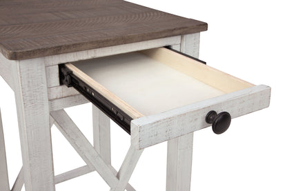 Adalane - Accent Table - White / Gray