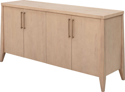 Sumire - Four Door Ash Wood Sideboard - Ginger