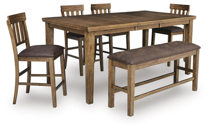 Urbinforte - Counter Height Extension Dining Table Set