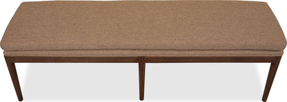 Carlisle - Upholstered Bench - Light Brown / Pecan Pie