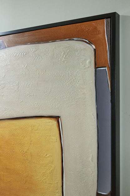 Actman - Wall Art - Cream / Brown / Gray