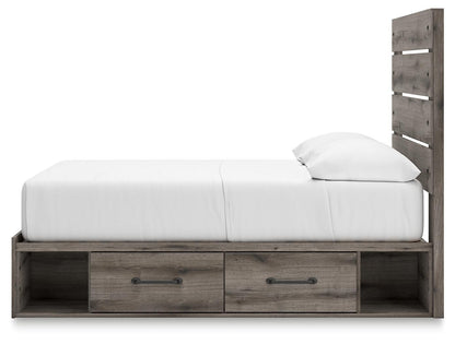 Graystorm - Panel Bed With Storage