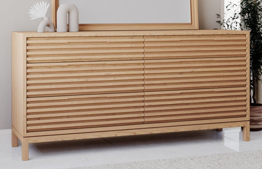 Tanner - Six Drawer Ash Wood Dresser
