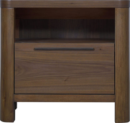 Totes - One Drawer Nightstand - English Walnut