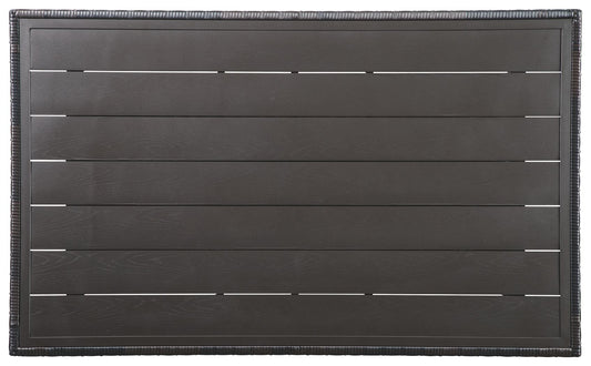 Easy Isle - RECT Multi-Use Table - Dark Brown / Beige
