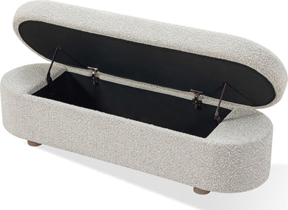 Virgil Kiki - Upholstered Hinged Storage Bench