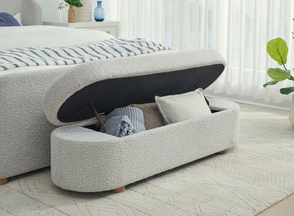 Virgil Kiki - Upholstered Hinged Storage Bench