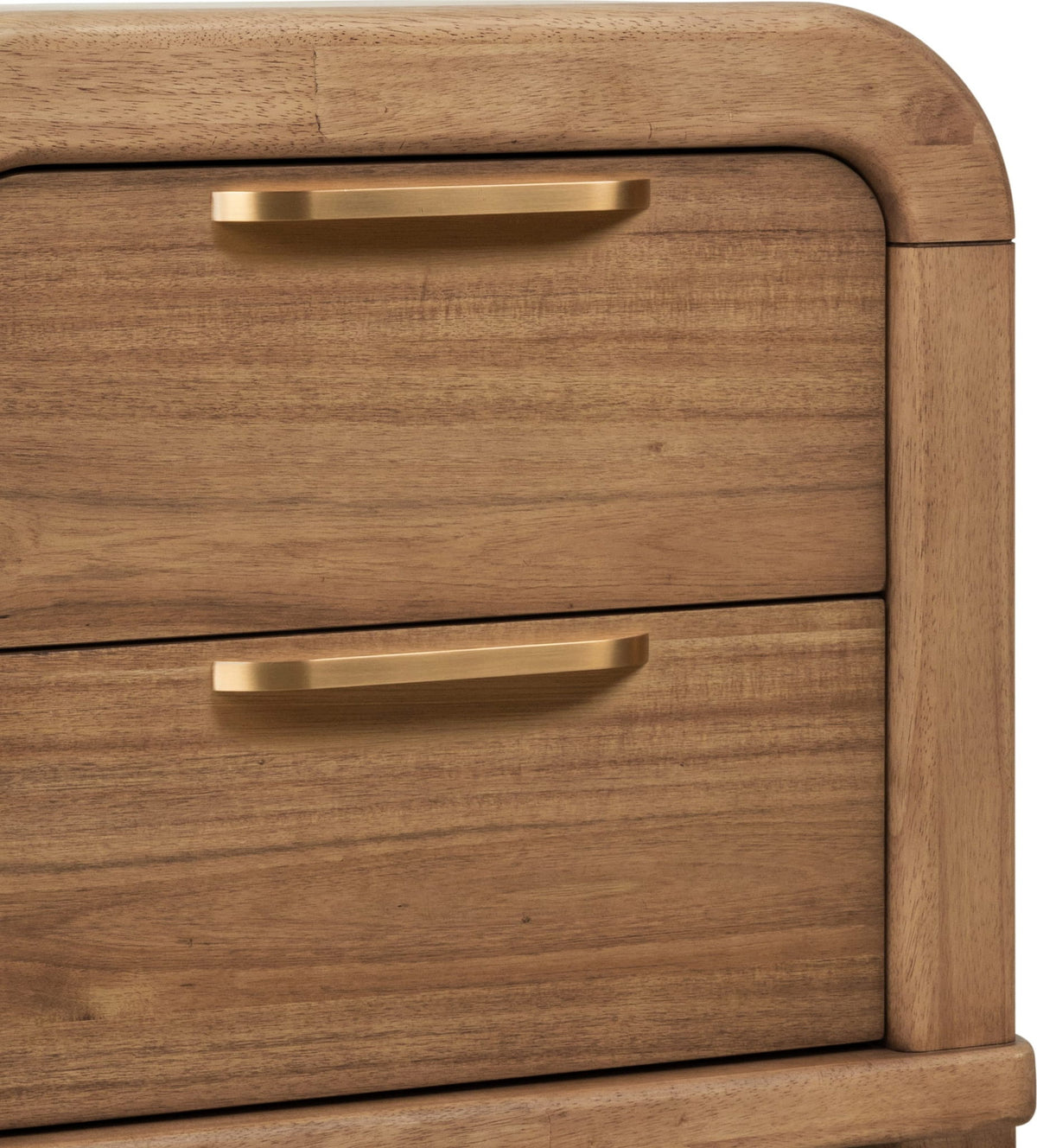 Kione - Two Drawer Acacia Wood Nightstand - Lioness