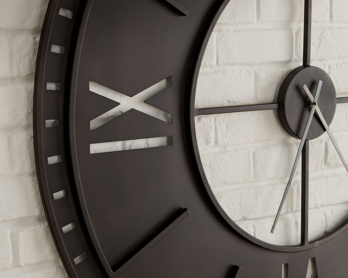 Lytle - Wall Clock - Antique Brown