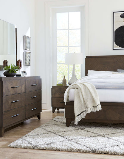 Broderick - Six-Drawer Dresser - Wild Oats Brown (2024)