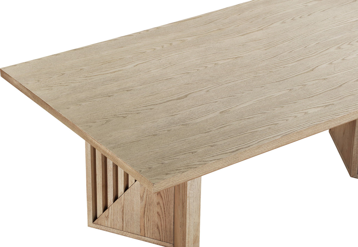 Sumner - Double Pedestal Oak Dining Table - Natural